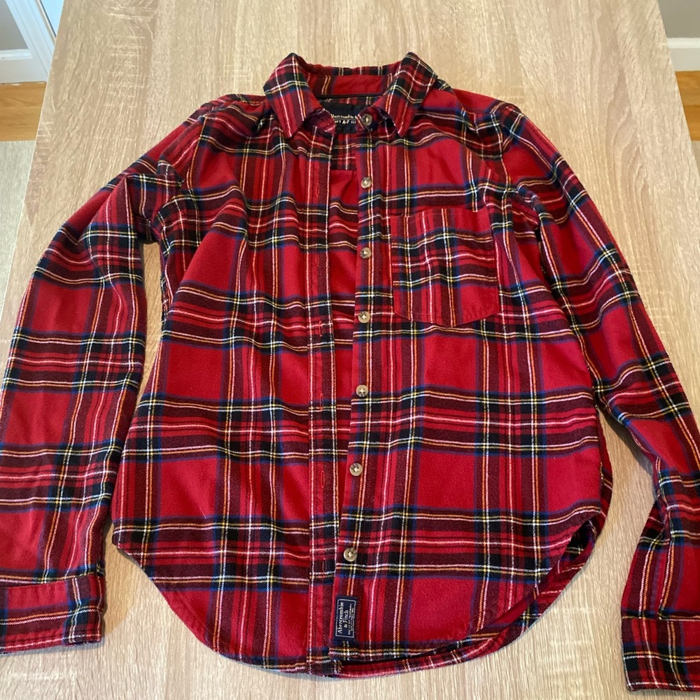 Abercrombie and Fitch plaid flannel XXS